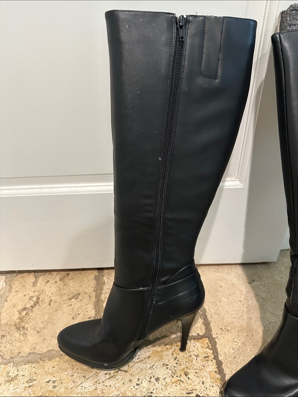 Nine West Knee high Leather Boots - Picture 5 of 9